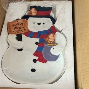 Christmas Winnie the Pooh dish